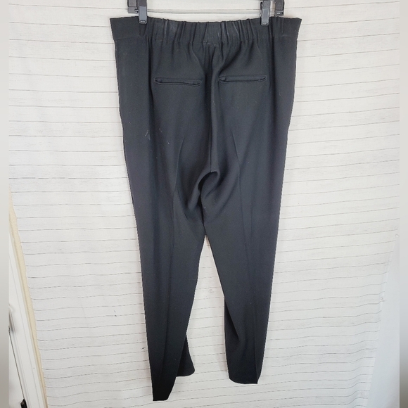 VINCE BLACK PULL ON TROUSER PANTS, SZ LARGE - Picture 4 of 14
